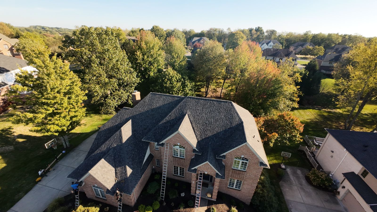 Storm damage roof repair in Canton OH